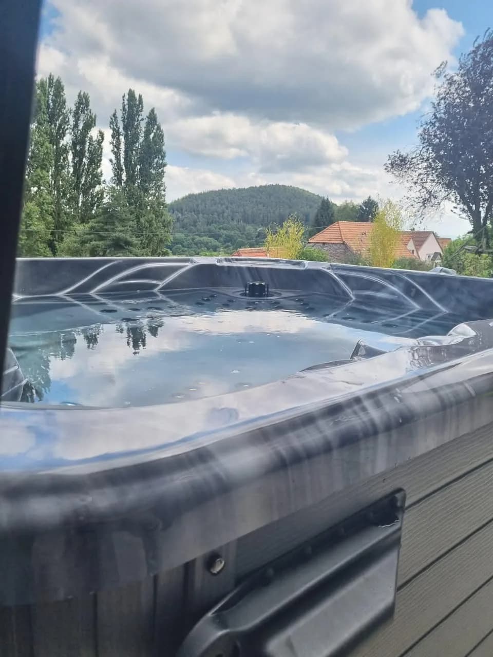 Installation d'un spa Poséidon à Grendelbruch, autre vue du chantier