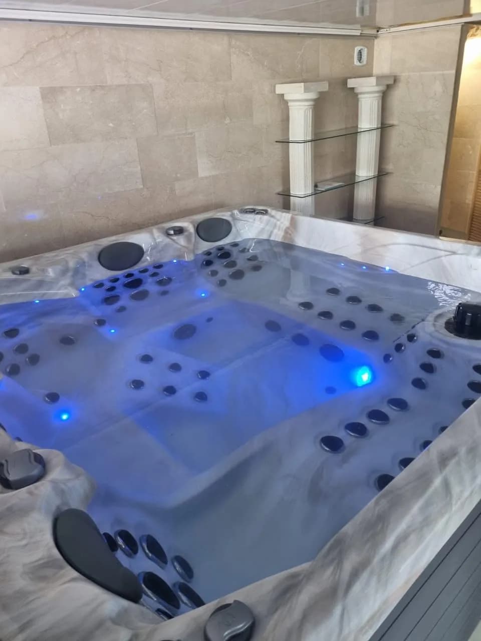 Installation d'un spa Poséidon à Kogenheim, autre vue du chantier