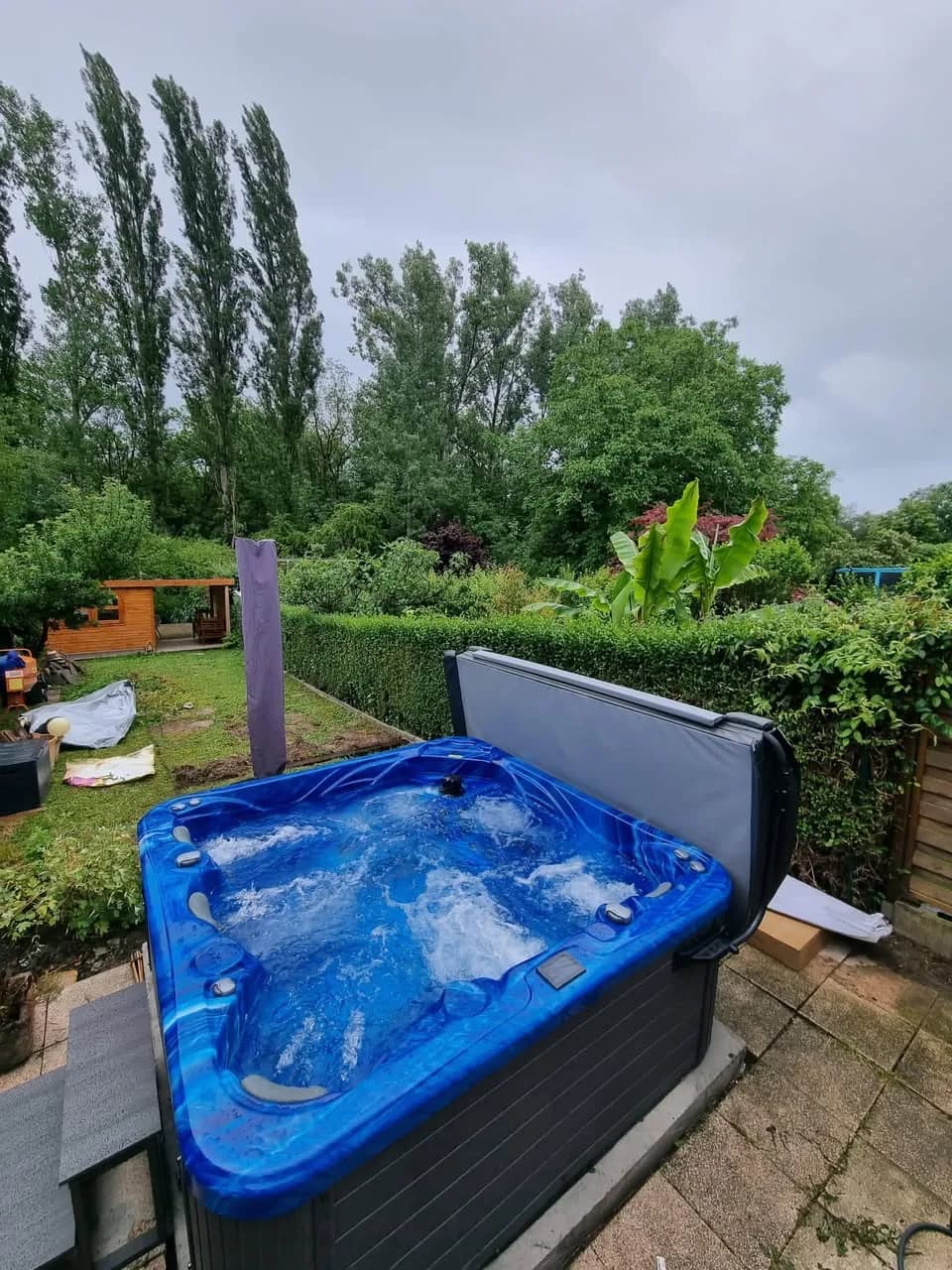 Installation d'un spa Poséidon à Ottmarsheim, autre vue du chantier