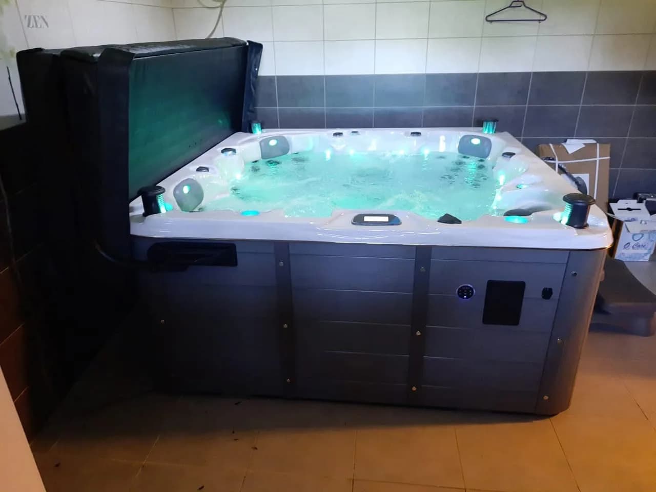 Installation d'un spa Québec Full option à Merxheim, autre vue du chantier