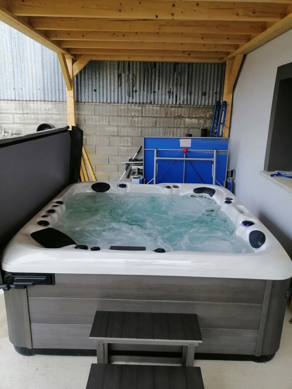 Installation d'un spa RC7 à Munwiller, autre vue du chantier