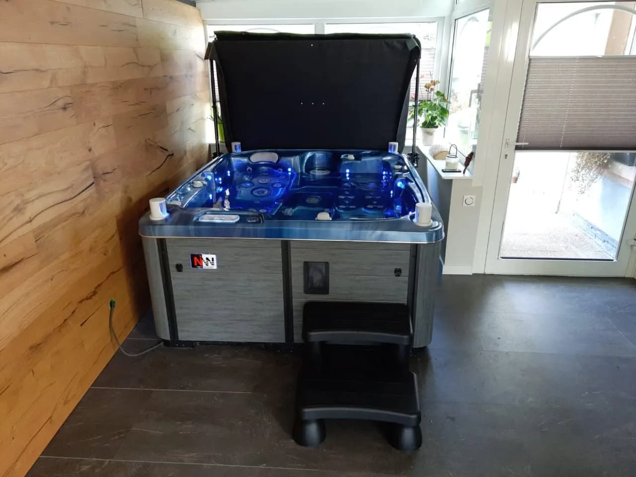 Installation d'un spa Rødberg Full option à Bischoffsheim, autre vue du chantier