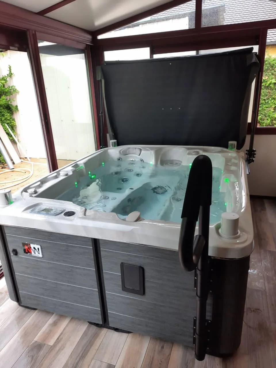 Installation d'un spa Rødberg Full option à Jungholtz, autre vue du chantier