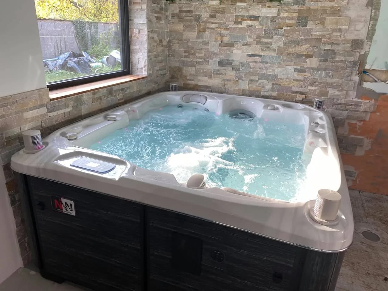 Installation d'un spa Rødberg à Wittisheim, autre vue du chantier