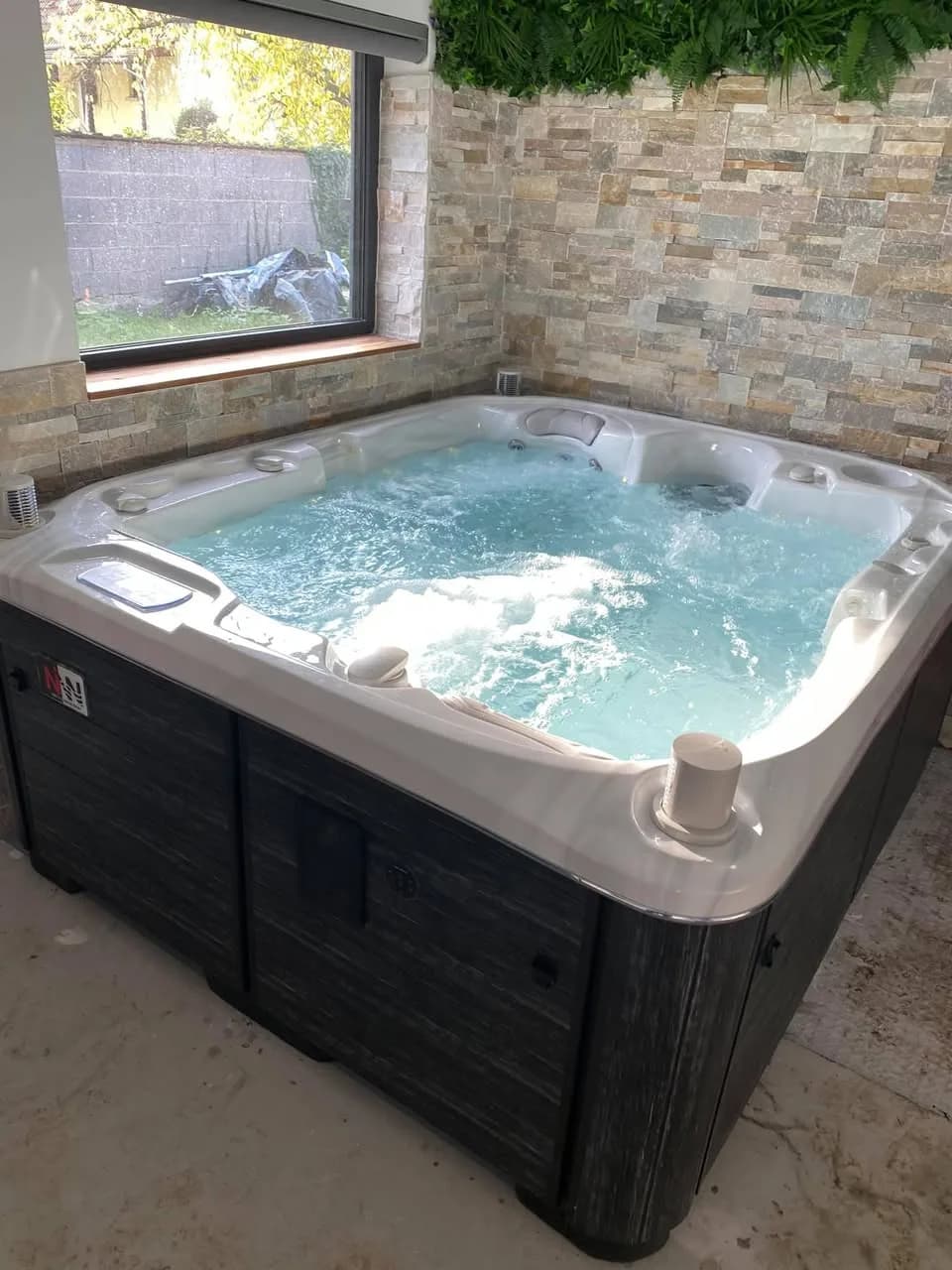 Installation d'un spa Rødberg à Wittisheim, autre vue du chantier