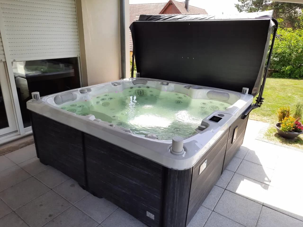 Installation d'un spa Sølveijg à Balbronn, autre vue du chantier
