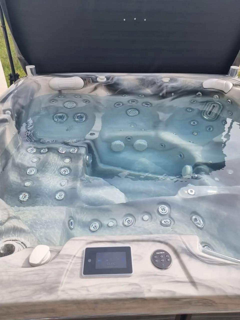 Installation d'un spa Sølveijg à Bartenheim, autre vue du chantier