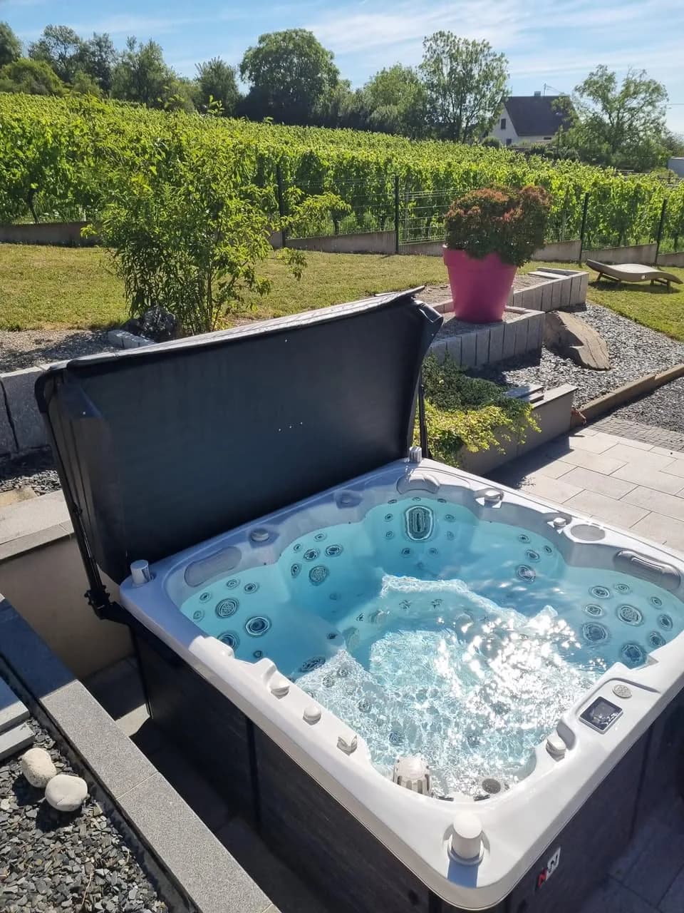 Installation d'un spa Sølveijg à Cernay, autre vue du chantier