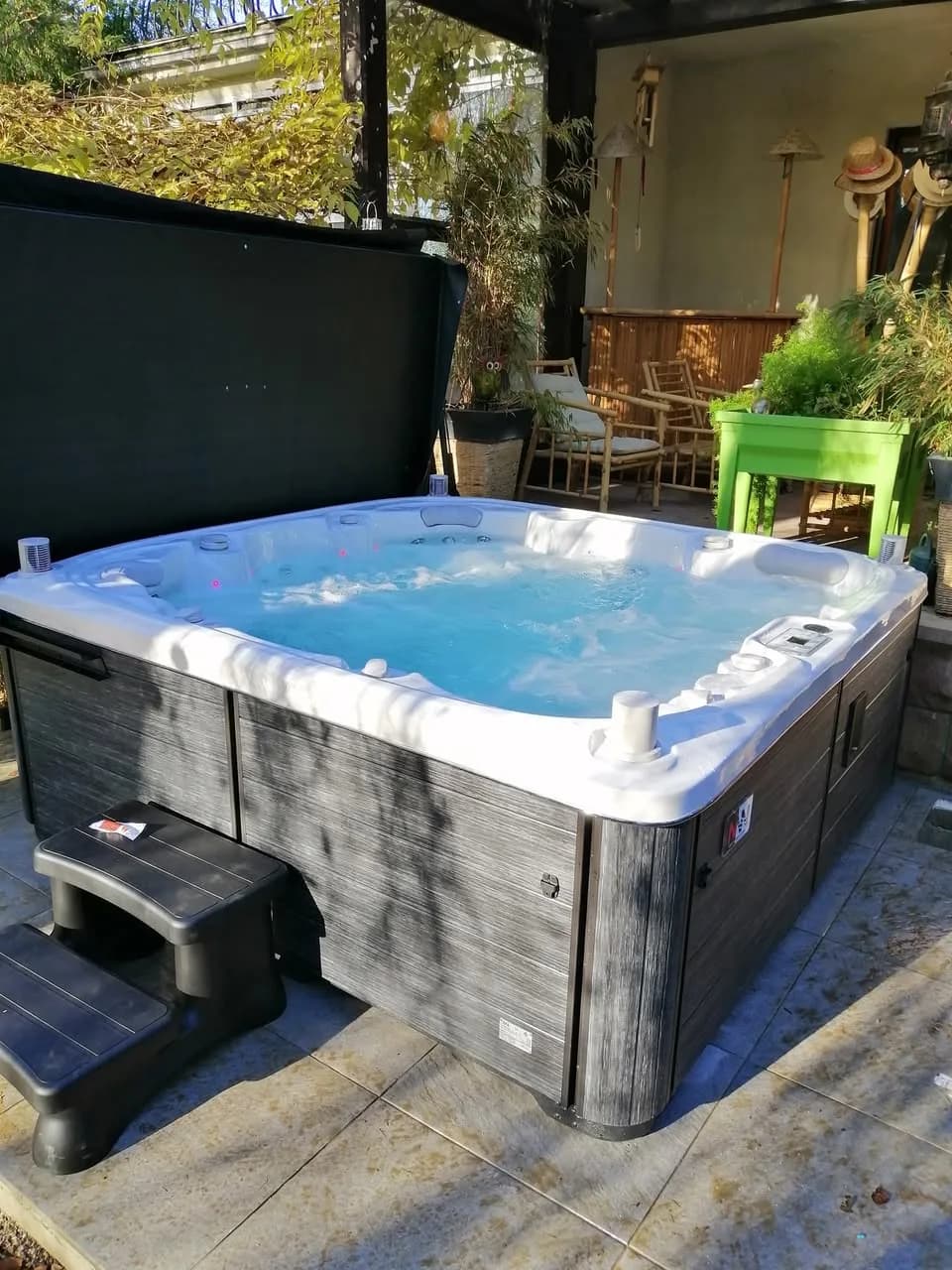 Installation d'un spa Sølveijg à Didenheim, autre vue du chantier