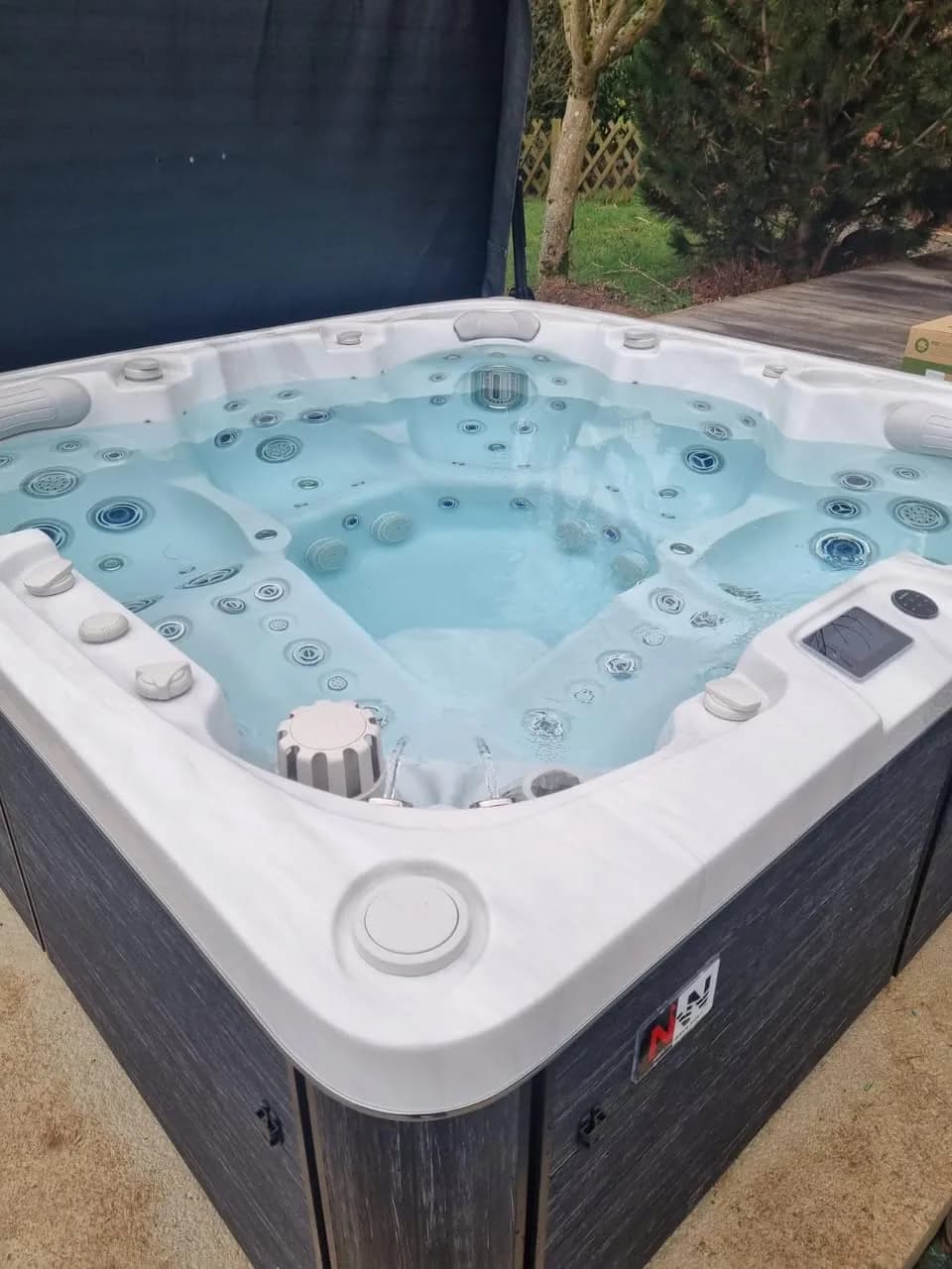 Installation d'un spa Sølveijg à Oberbronn, autre vue du chantier