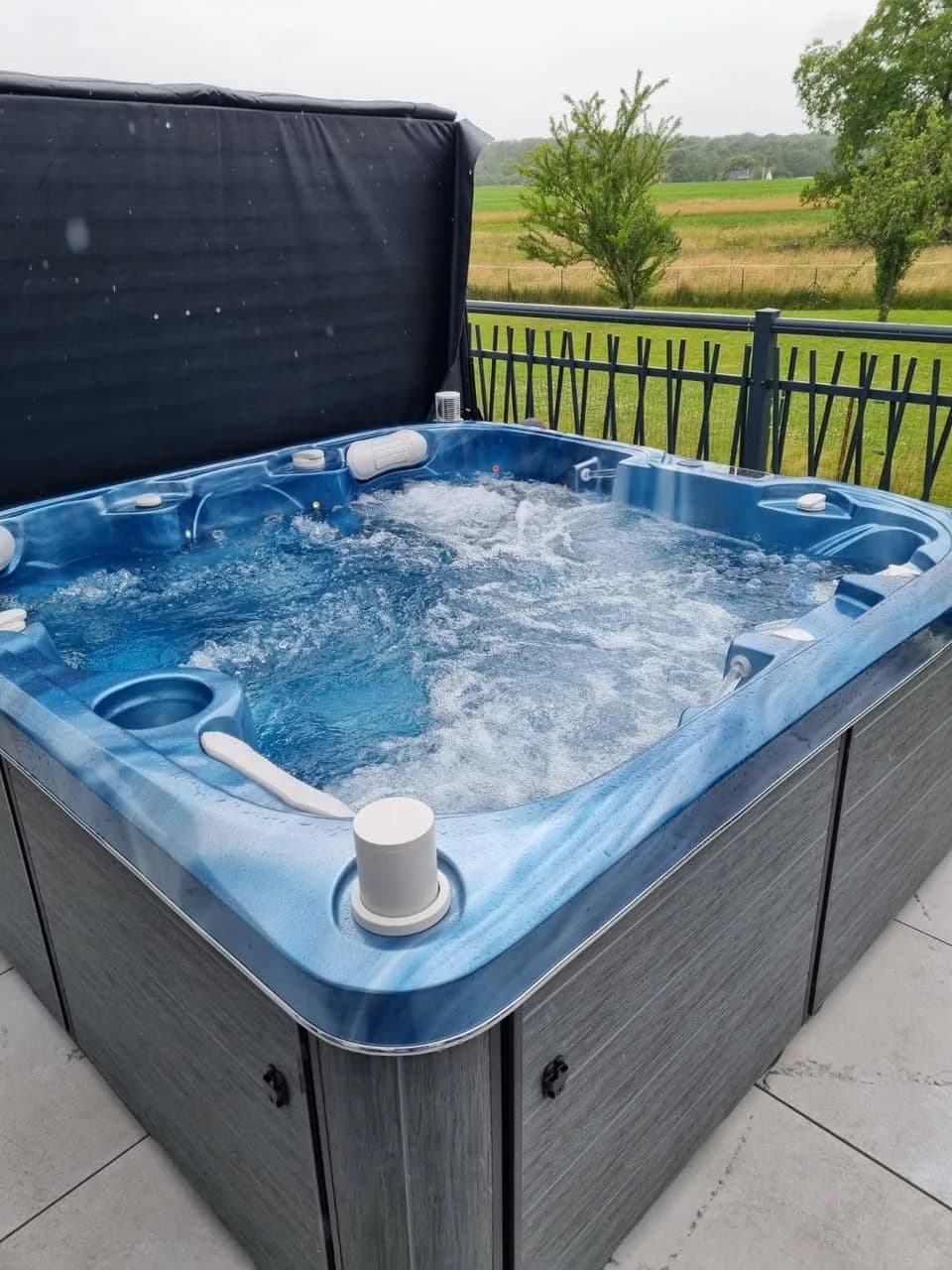 Installation d'un spa Sørrana à Aspach-le-Bas, autre vue du chantier