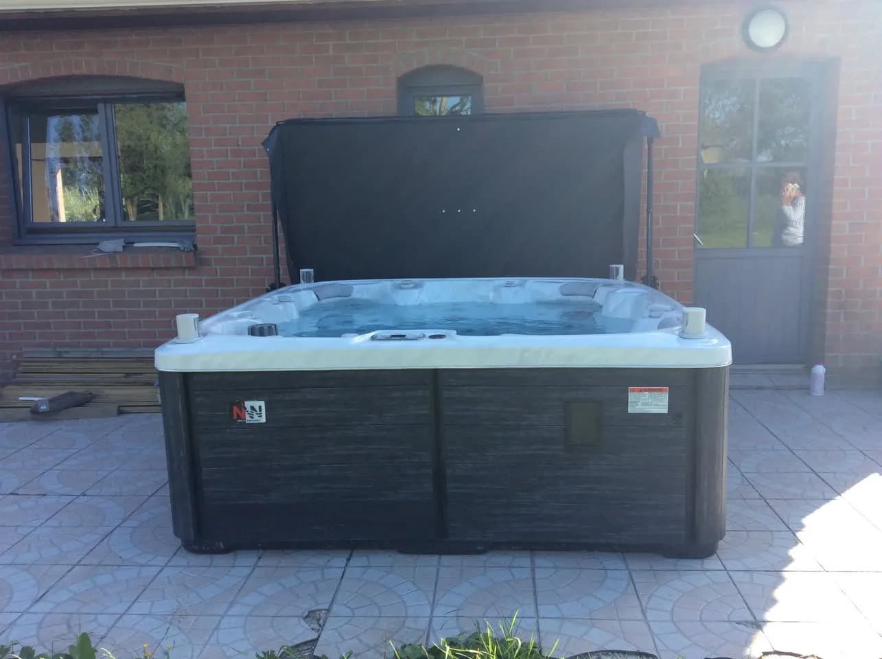 Installation d'un spa Søvik dans le Pas-de-Calais, autre vue du chantier