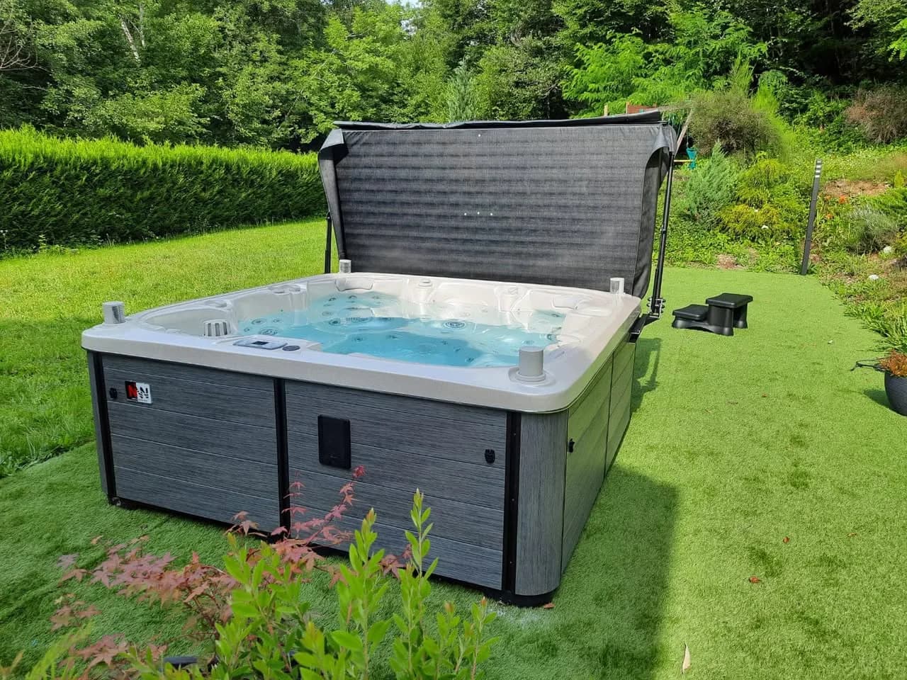 Installation d'un spa Søvik Full option à Belonchamp, autre vue du chantier