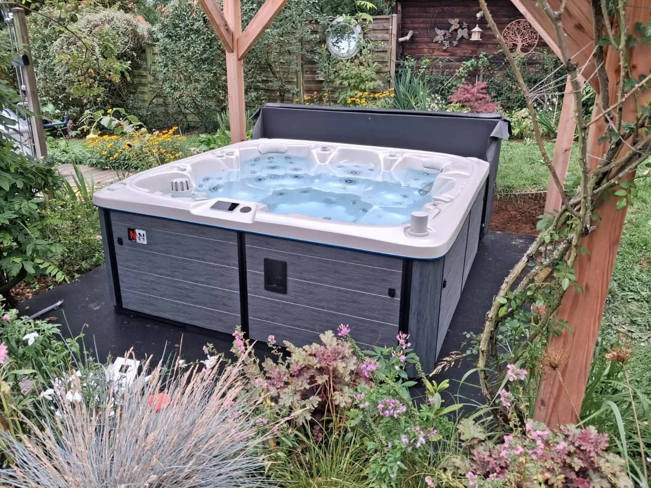 Installation d'un spa Søvik à Osenbach, autre vue du chantier