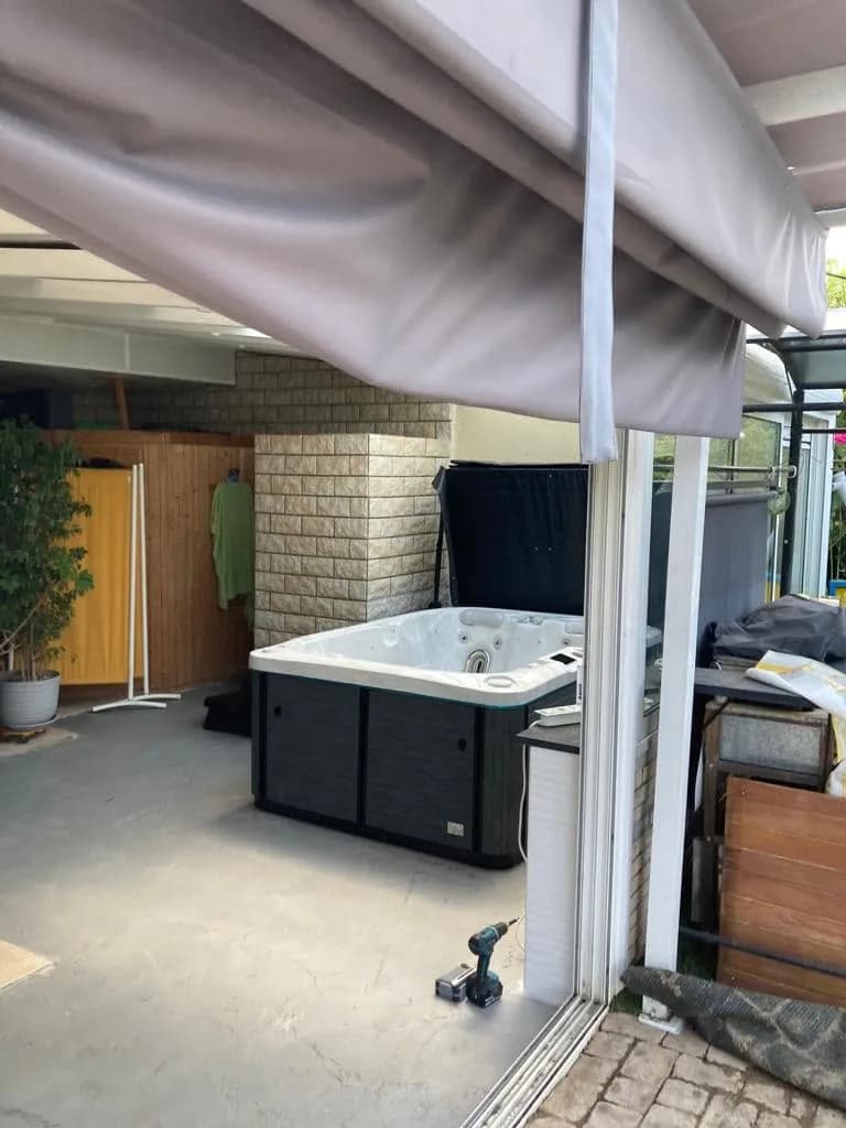 Installation d'un spa Tønsberg à Froeningen, autre vue du chantier