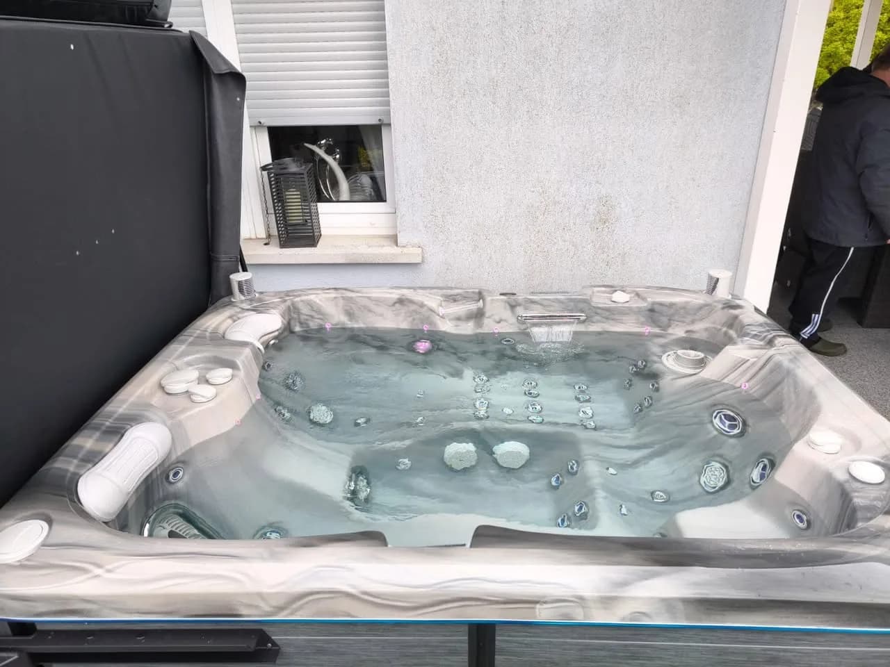 Installation d'un spa Tønsberg à Rittershoffen, autre vue du chantier