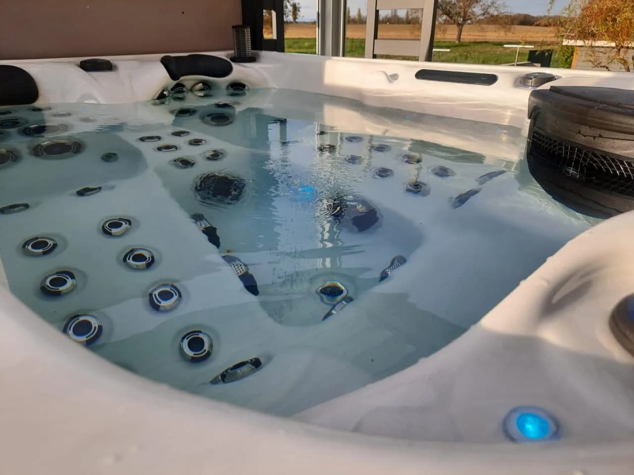 Installation d'un spa Topaz à Balgau, autre vue du chantier