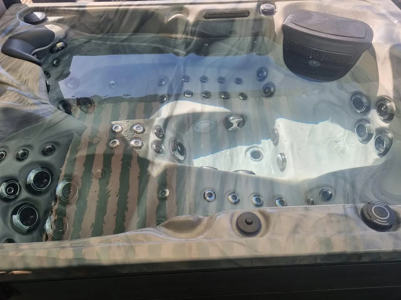 Installation d'un spa Topaz à Colmar, autre vue du chantier