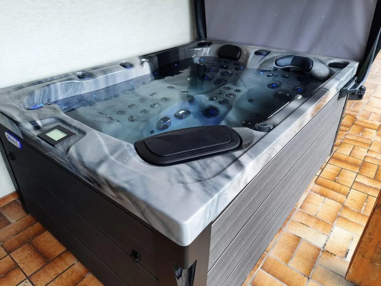 Installation d'un spa Topaz à Lutter, autre vue du chantier