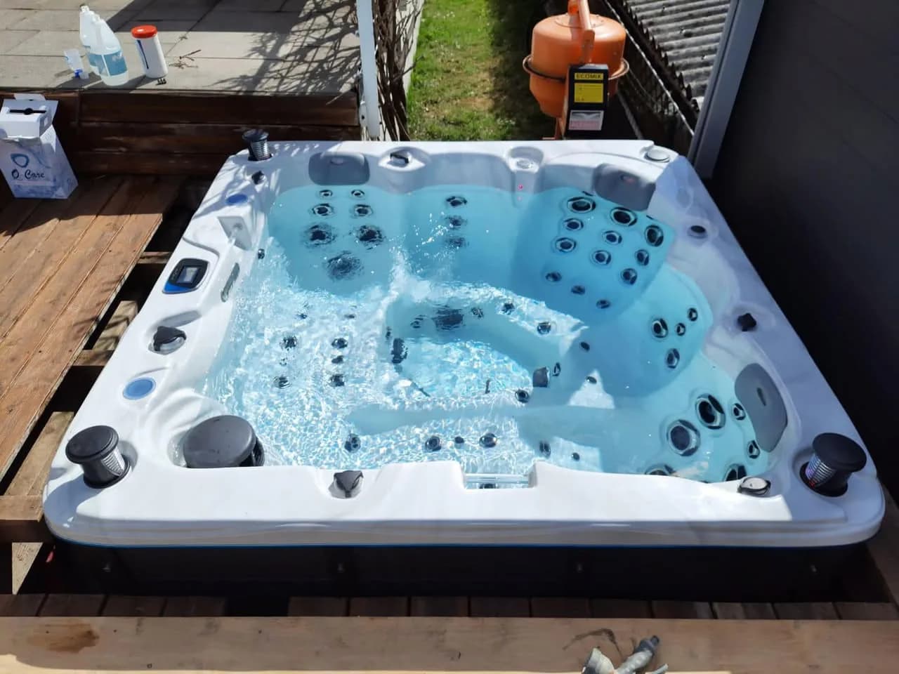 Installation d'un spa Toronto à Habsheim, autre vue du chantier