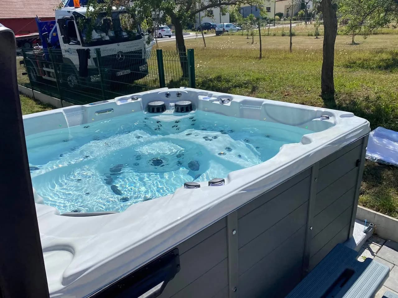 Installation d'un spa Vancouver à Balbronn, autre vue du chantier