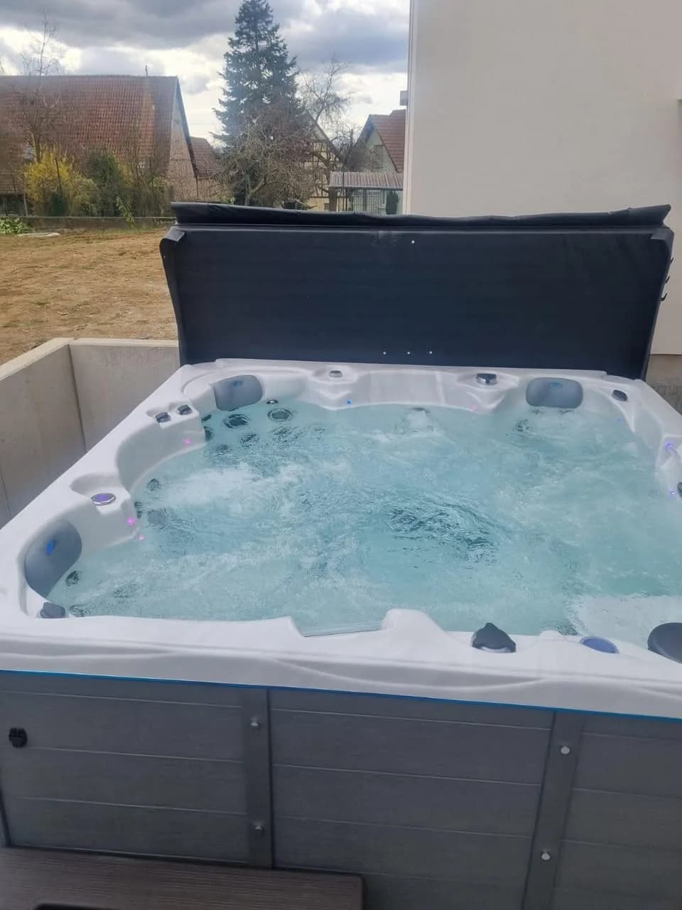 Installation d'un spa Vancouver à Berstett, autre vue du chantier