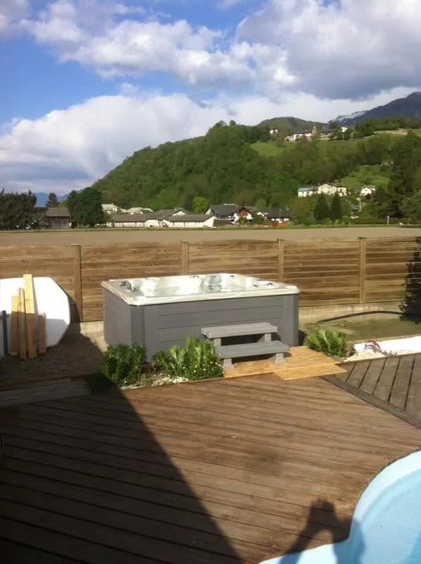 Installation d'un spa Vancouver à Chambéry, autre vue du chantier