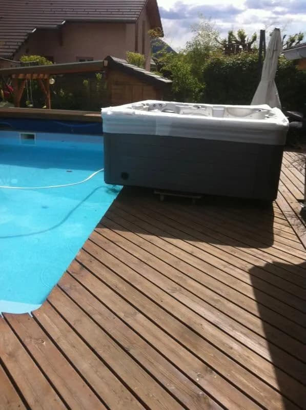 Installation d'un spa Vancouver à Chambéry, autre vue du chantier