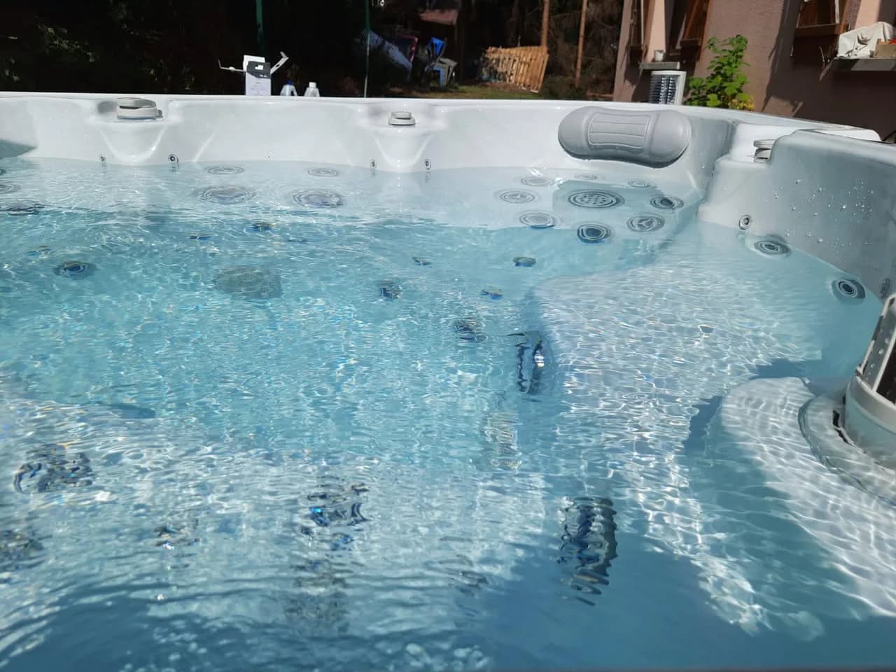 Installation d'un spa Vancouver dans les Vosges, autre vue du chantier
