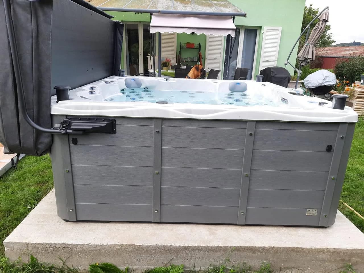 Installation d'un spa Vancouver Full option à Heidwiller, autre vue du chantier