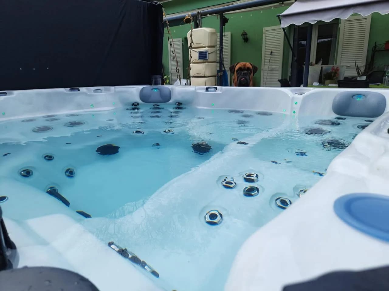 Installation d'un spa Vancouver Full option à Heidwiller, autre vue du chantier