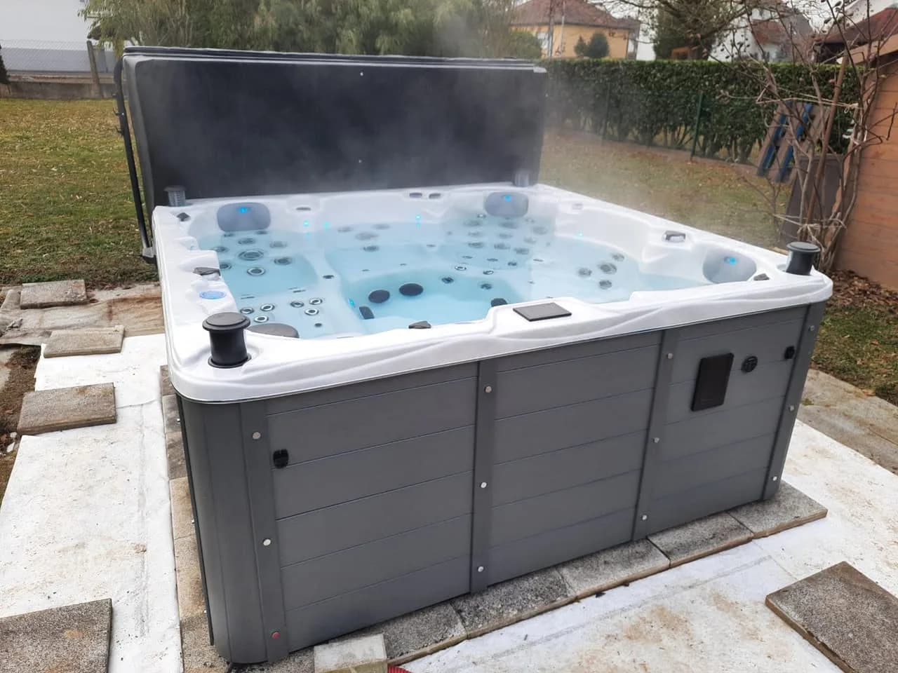 Installation d'un spa Vancouver Full option à Morschwiller-le-Bas, autre vue du chantier