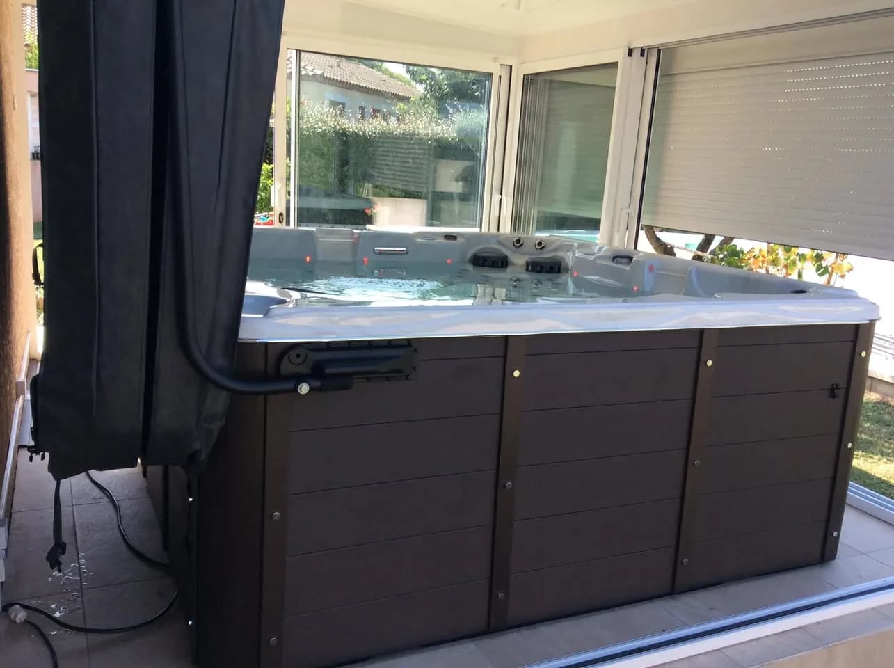 Installation d'un spa Vancouver à Névian, autre vue du chantier