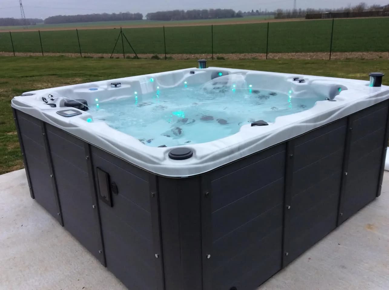 Installation d'un spa Vancouver à Ormes, autre vue du chantier