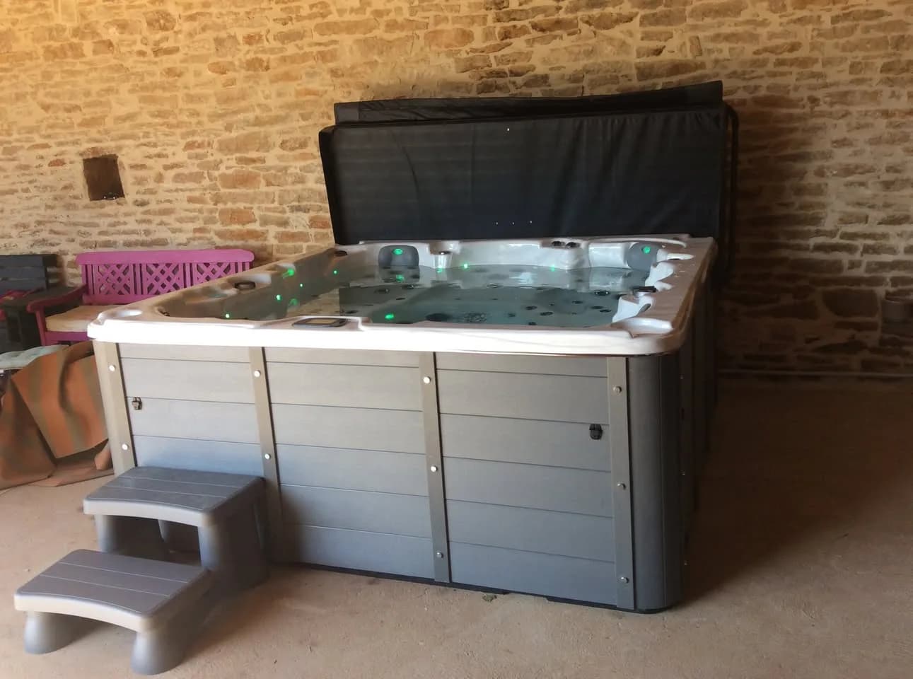 Installation d'un spa Vancouver à Péronne, autre vue du chantier