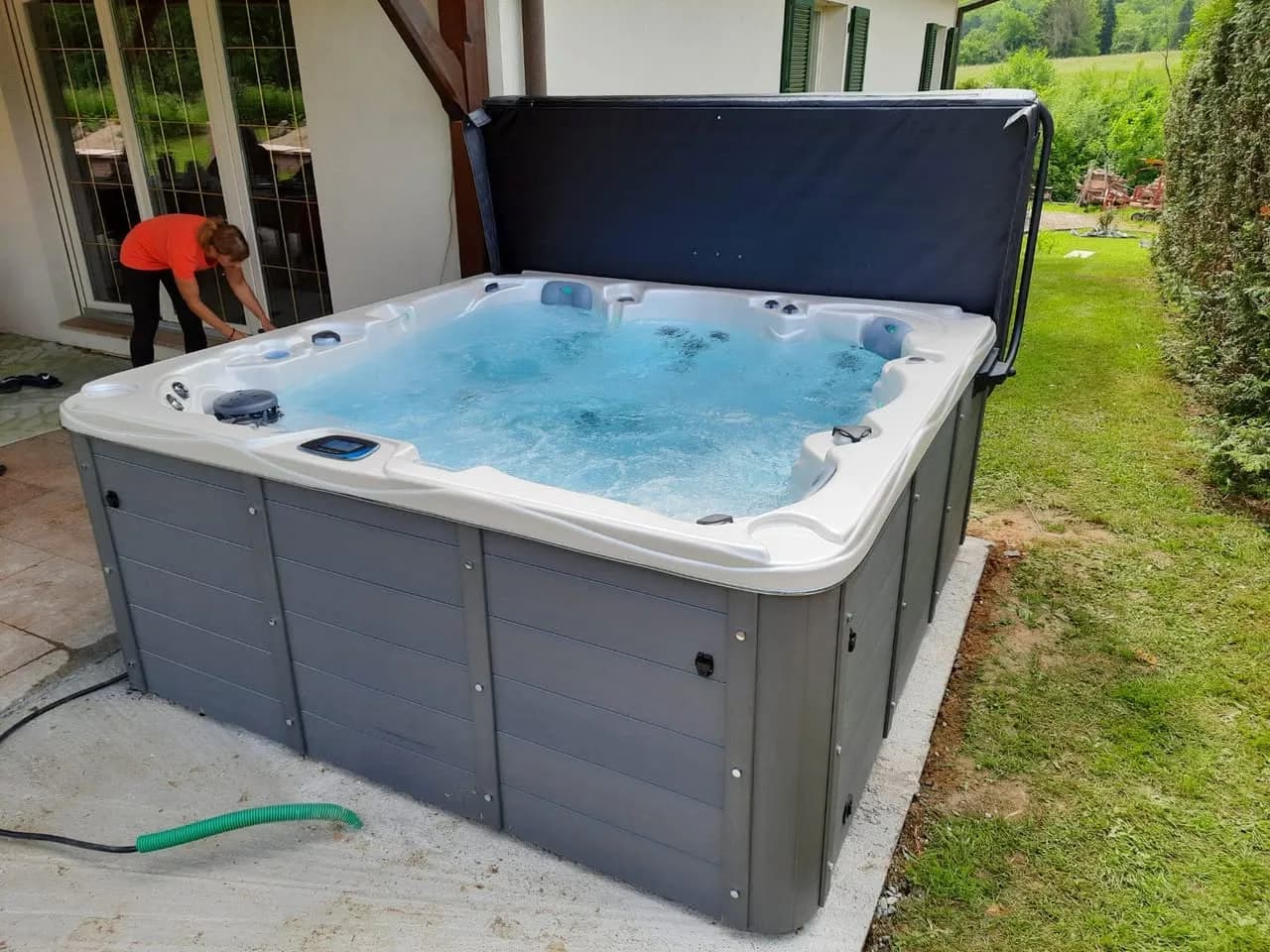 Installation d'un spa Vancouver à Roppentzwiller, autre vue du chantier