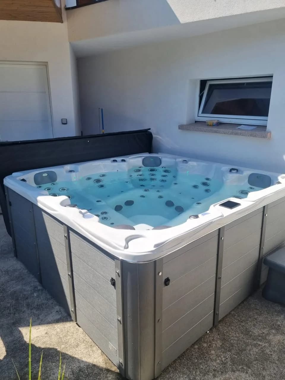 Installation d'un spa Vancouver à Wasserbourg, autre vue du chantier