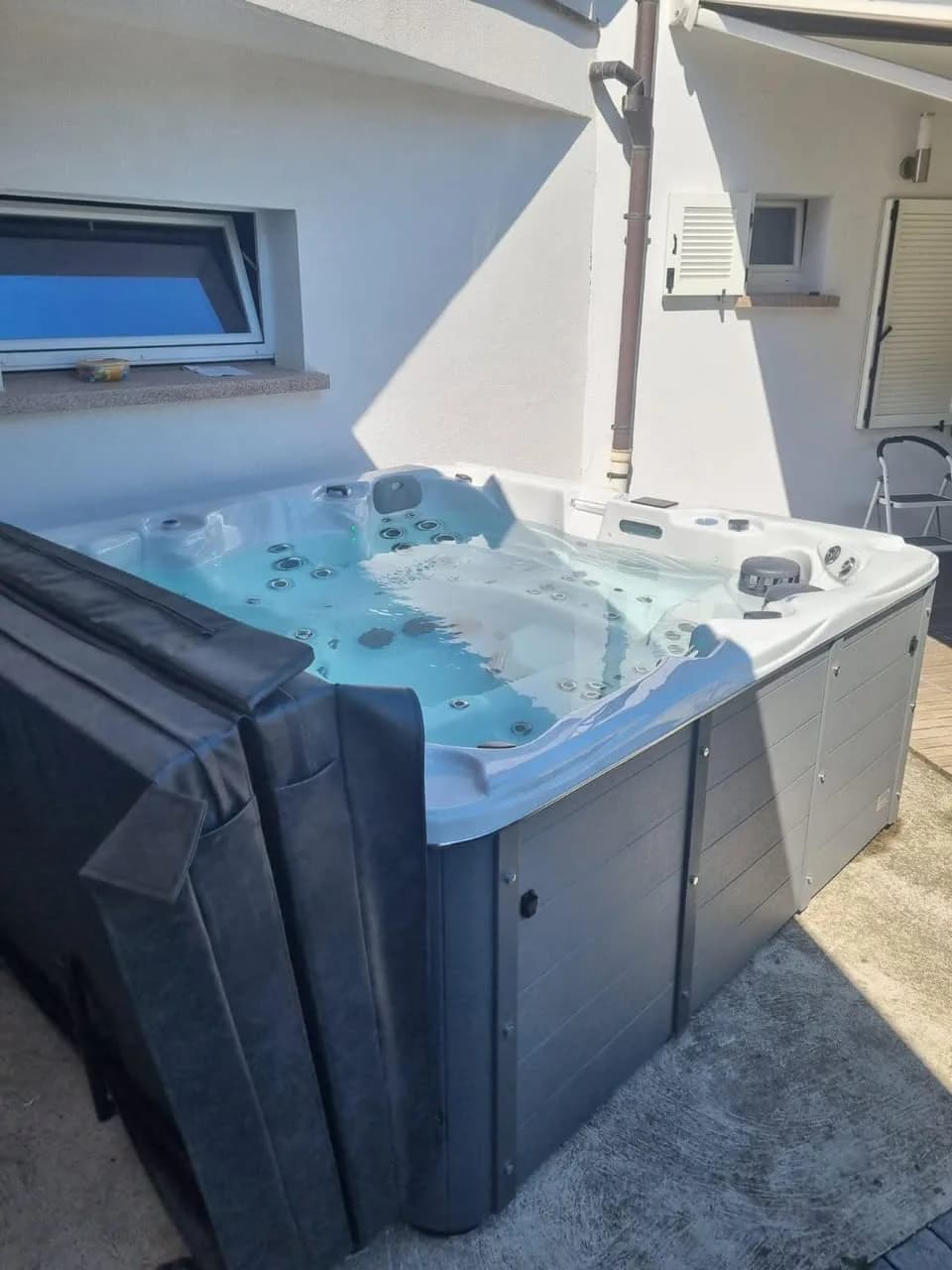 Installation d'un spa Vancouver à Wasserbourg, autre vue du chantier
