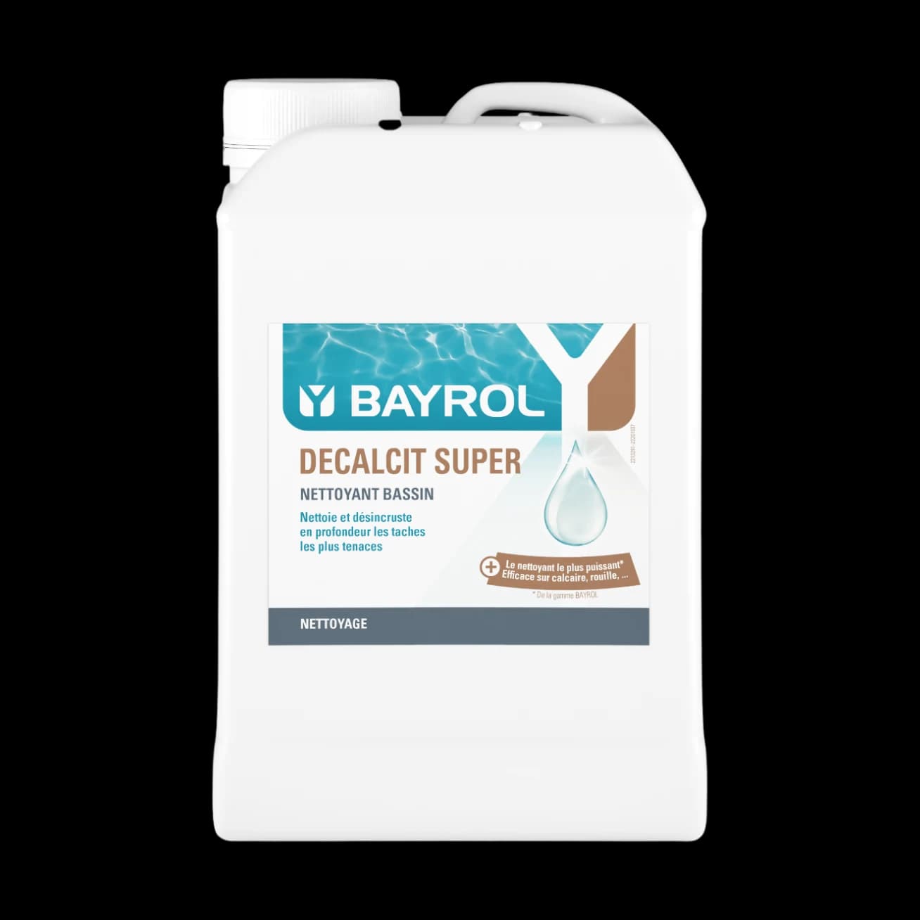 Bidon de 3 L de Decalcit Super Bayrol, gel détartrant pour les parois et le fond de la piscine