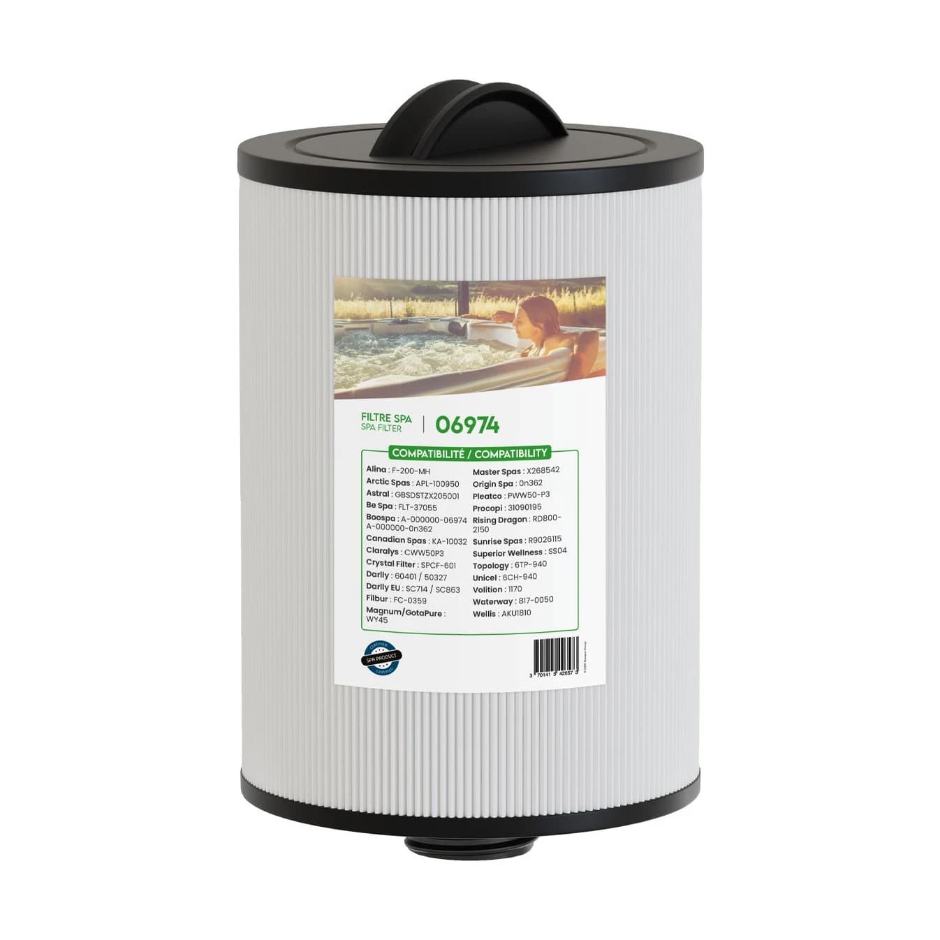 Filtre de spa 60401 / 6CH-940 / 6TH-940 / PWW50P, cartouche filtrante, version classique