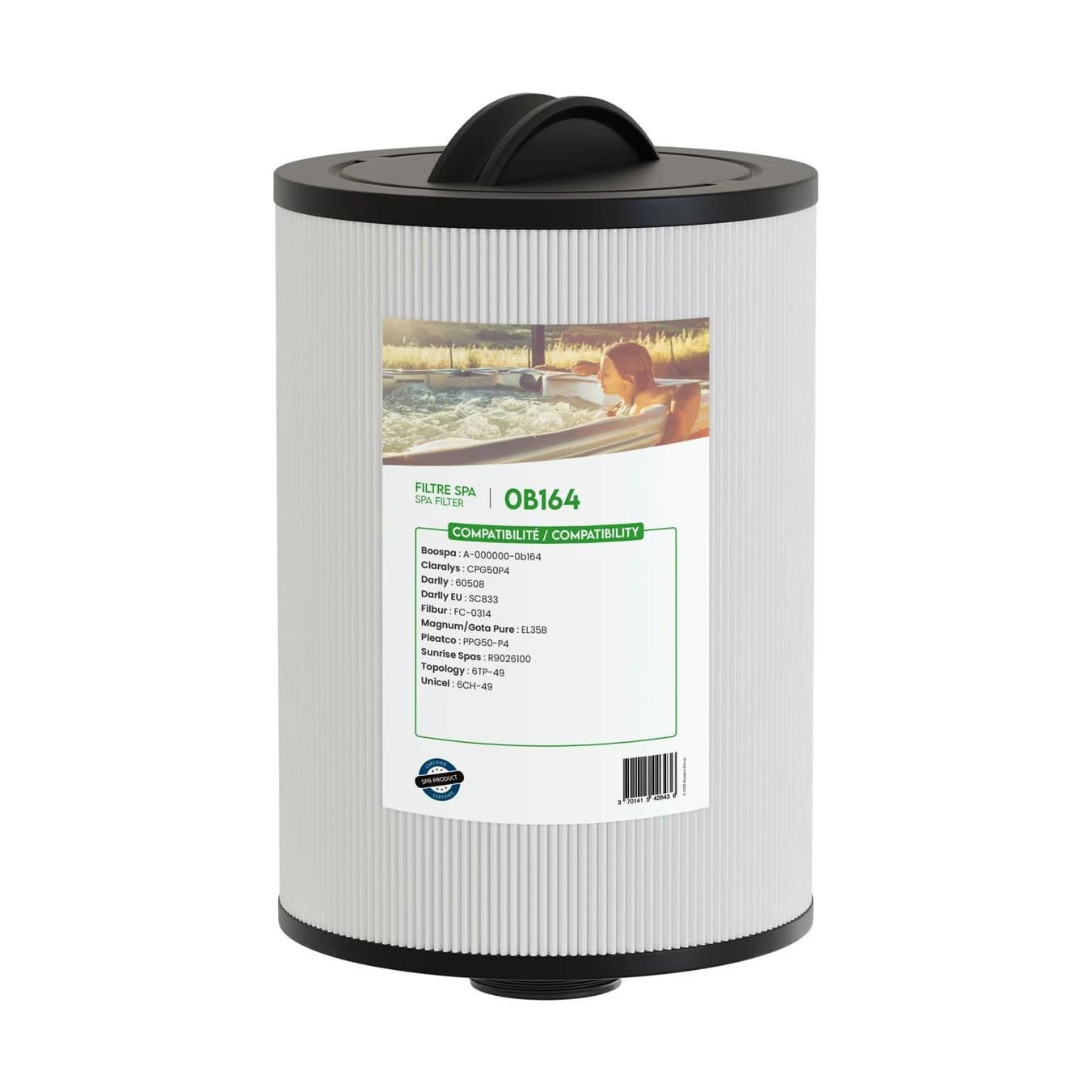 Filtre de spa 60508 / 6CH-49 / 6TP-49 / FC-0314, cartouche filtrante