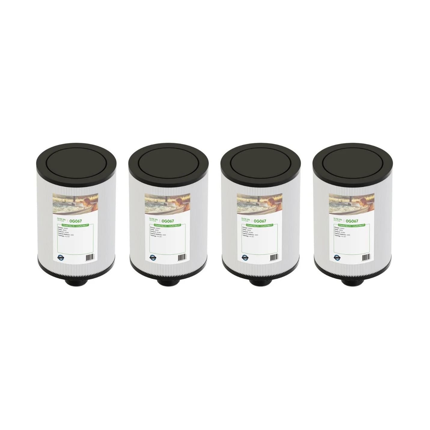 Lot de 4 filtres de spa FD-2117