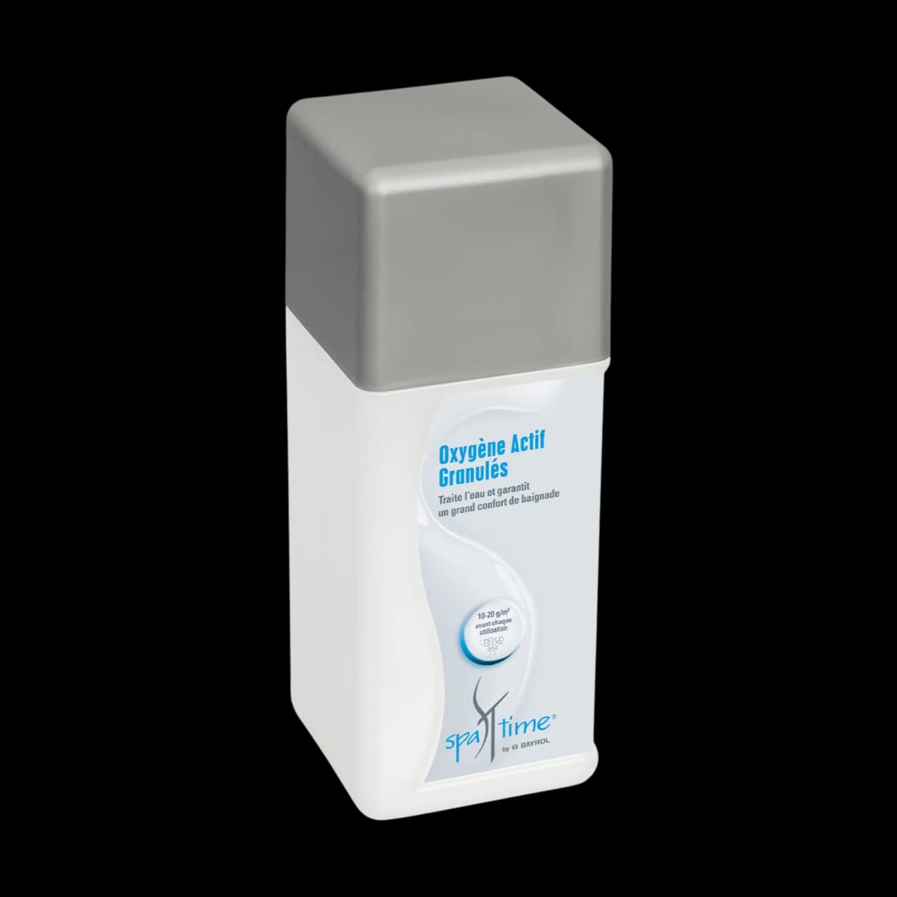 Boîte de 1 kg d'Oxygène actif granulés SpaTime Bayrol, traitement de l'eau du spa sans chlore
