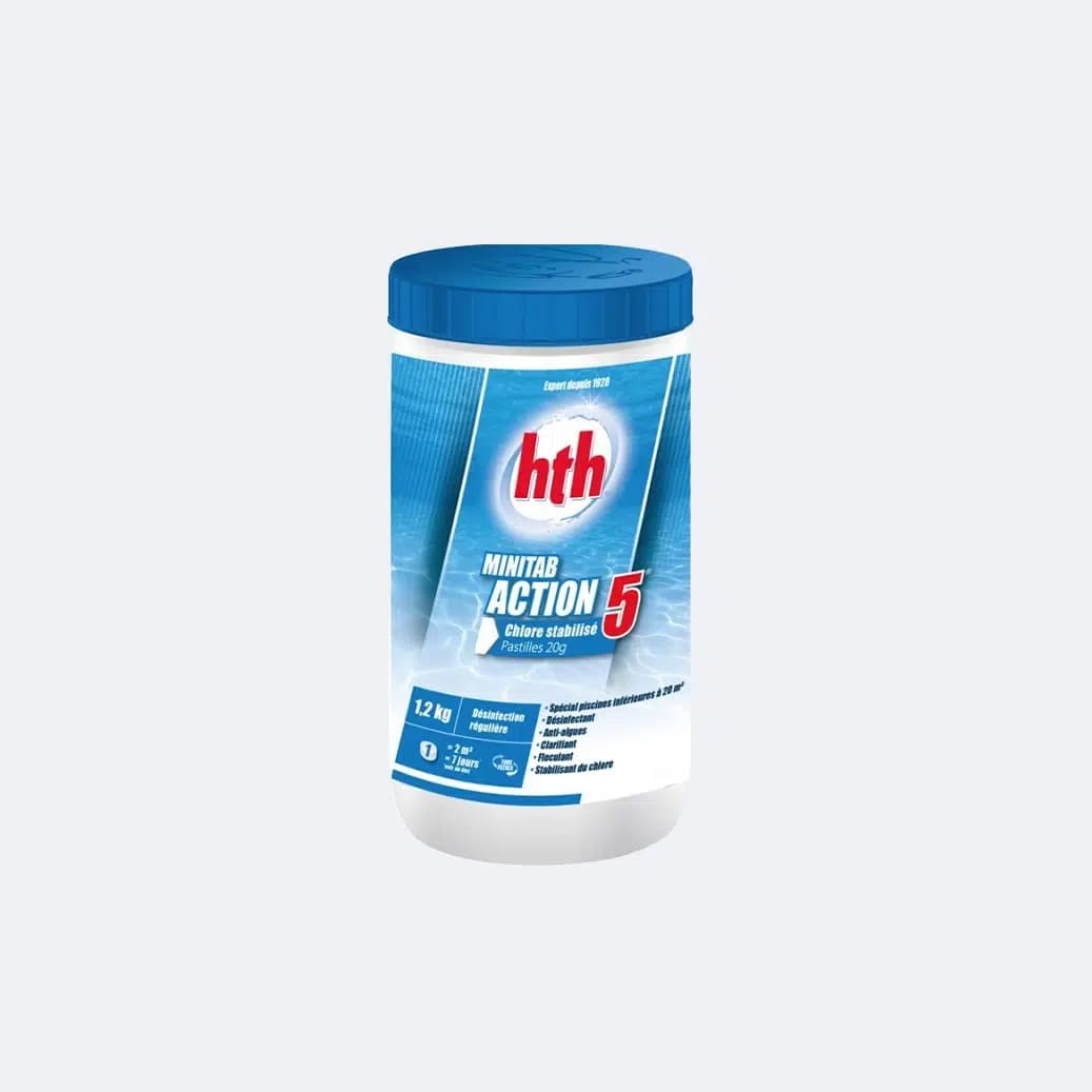 Chlore stabilisé 5 actions, HTH