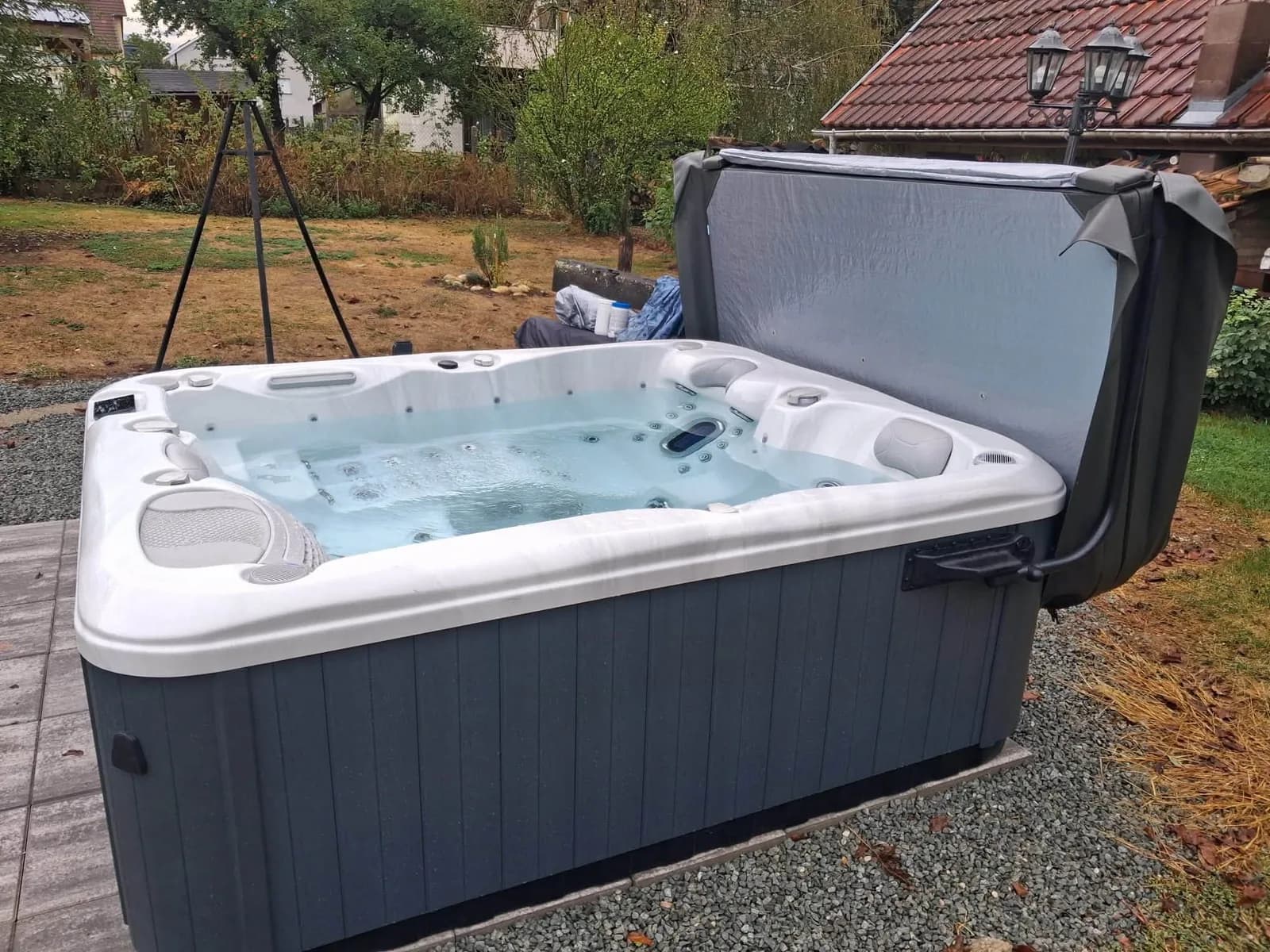 Spa Appolon installé à Wolfersdorf, autre vue du chantier