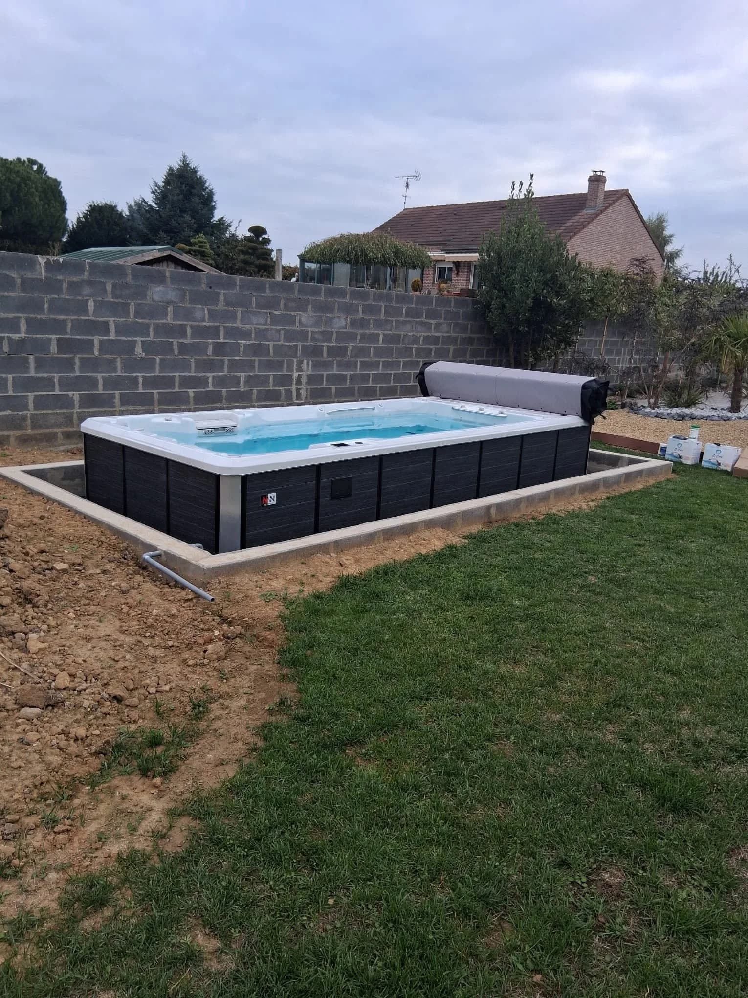 Spa Northland installé à Haynecourt, autre vue du chantier