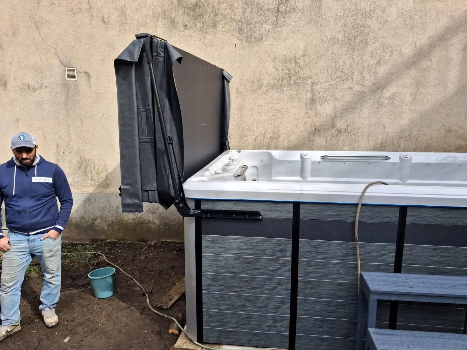 Spa Oxford installé à Nancy, autre vue du chantier