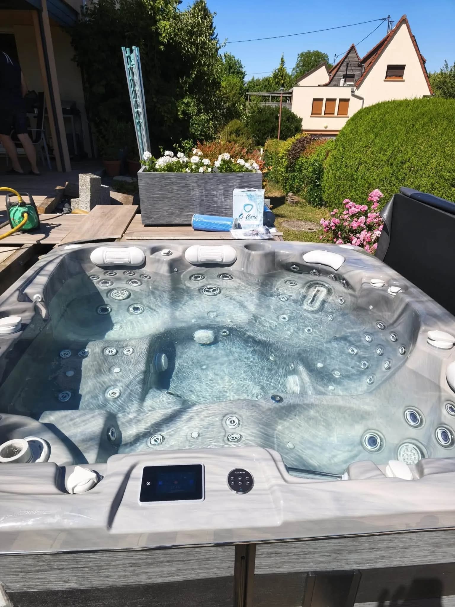 Spa Øppland installé à Burnhaupt-le-Haut, autre vue du chantier
