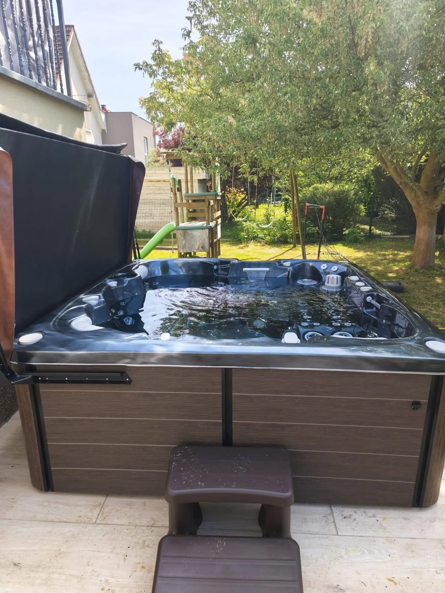 Spa Solveijg installé à Gresswiller, autre vue du chantier