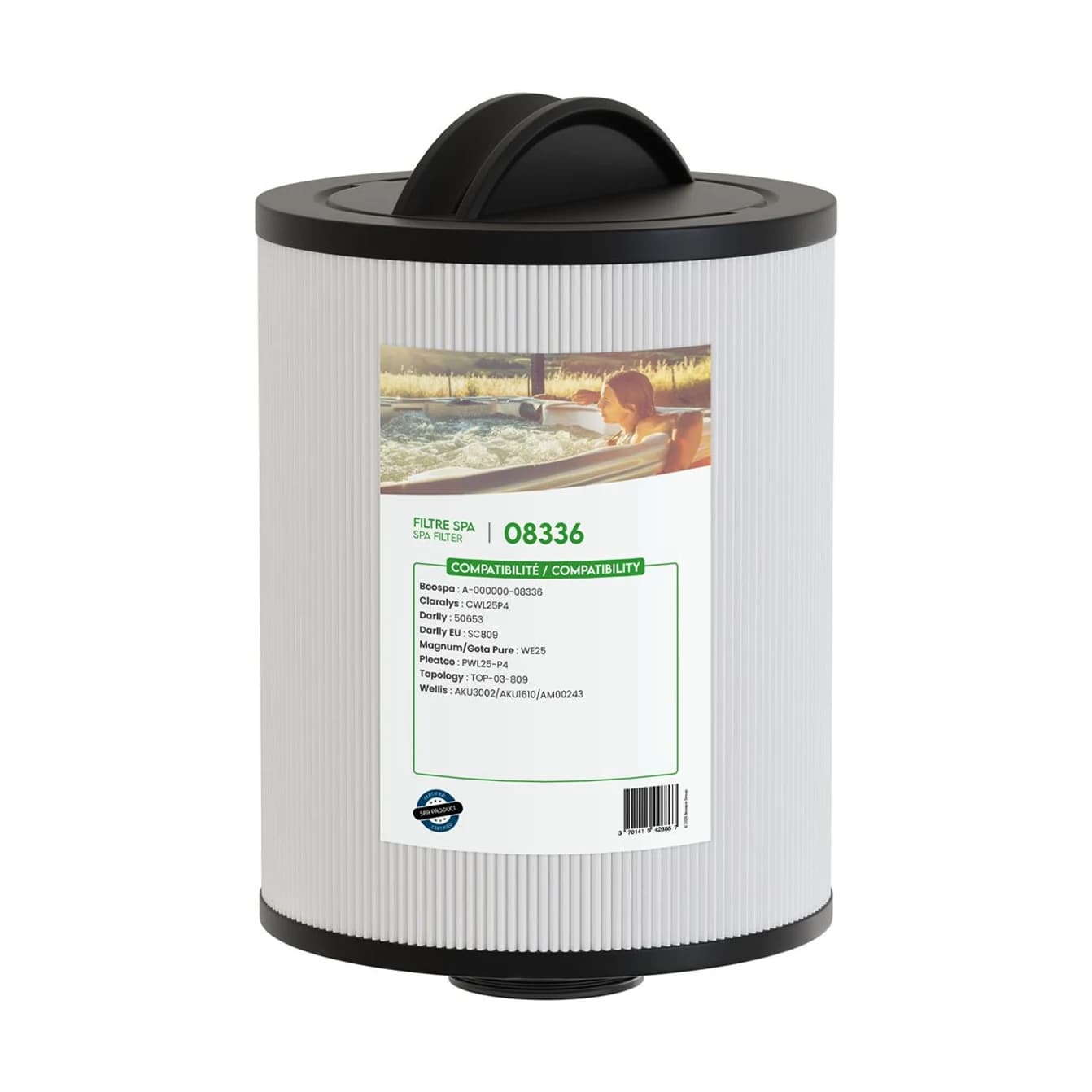 Filtre de spa 50653 / PWL25P4-M / TOP-03-809, cartouche filtrante
